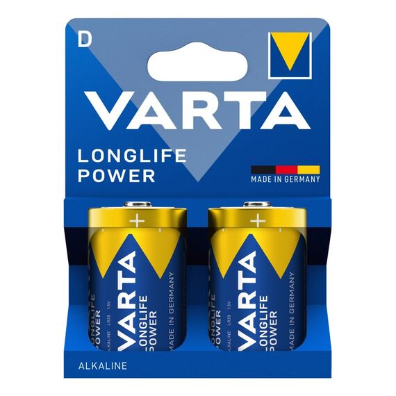 Varta LONGLIFE Power, Alkaline Batterie, D, Mono, LR20, 1,5V, 2er Pack, Made in Germany, 3 image