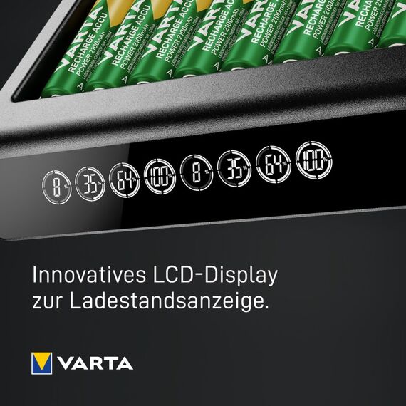 Varta LCD-Multiladegerät + AA und AAA (NiMH-Akkus, inkl. USB-C-Kabel), schwarz, 9 image