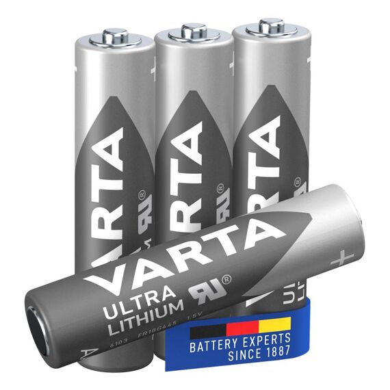 Varta Batterien AAA, 4 Stück, Ultra Lithium, 1,5V, ideal für Digitalkamera, Spielzeug, GPS Geräte, Sport- & Outdoor-Einsätze, 2 image