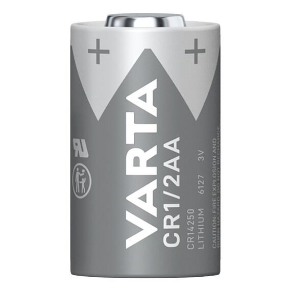 Varta Batterien CR1/2 AA Lithium Rundzelle, 1 Stück, 3V, Spezialbatterien für elektronische Geräte, mit langanhaltender, höchster Leistung