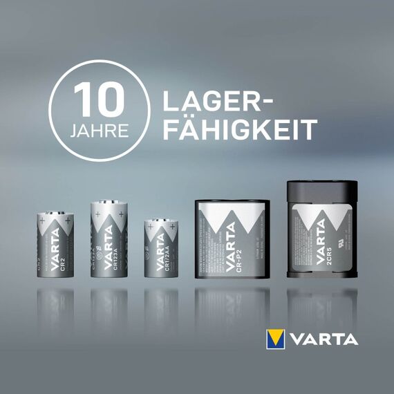Varta Batterien CR1/2 AA Lithium Rundzelle, 1 Stück, 3V, Spezialbatterien für elektronische Geräte, mit langanhaltender, höchster Leistung, 9 image