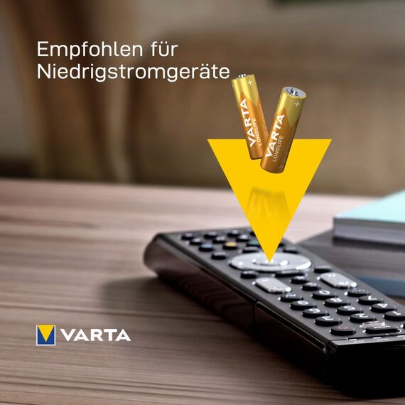 Varta Batterien AA, 24 Stück, Longlife, Alkaline, 1,5V, Cube, ideal für Fernbedienungen, Wecker, Radios, Wanduhren, Verpackung zu 90% recycelt, Made in Germany, 7 image