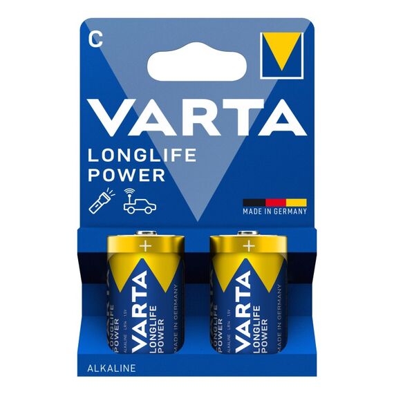 Varta LONGLIFE Power, Alkaline Batterie, C, Baby, LR14, 2er Pack, Made in Germany, 3 image
