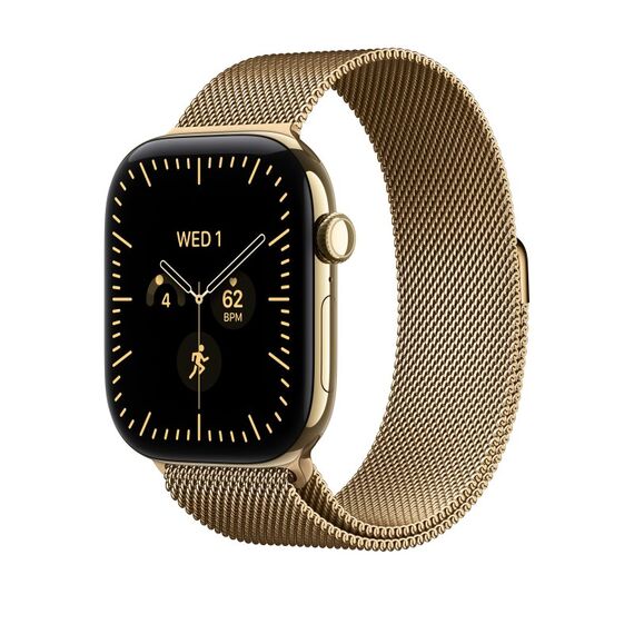 Apple 46 mm Milanaise Armband Brillantgold - M/L, 2 image