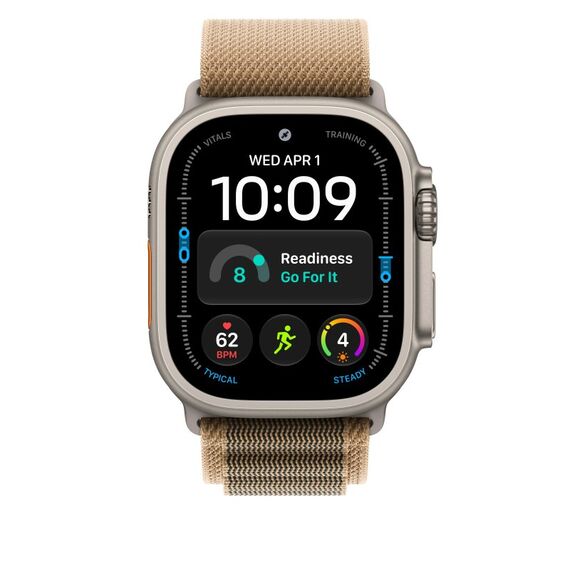 Apple 49 mm Alpine Loop Wüstensand – Large – Titan Natur, 3 image