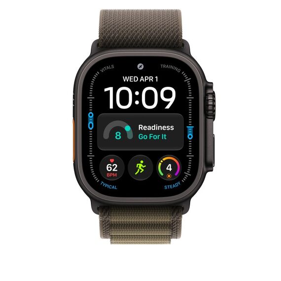 Apple 49 mm Alpine Loop Dunkeloliv – Small – Titan Schwarz, 3 image