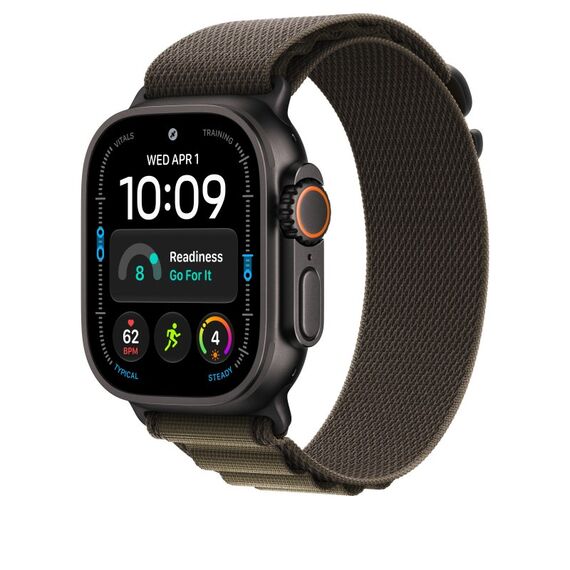 Apple 49 mm Alpine Loop Dunkeloliv – Large – Titan Schwarz, 2 image