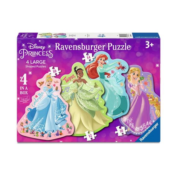 Ravensburger 4 in a box Shaped Puzzle Disney Princess