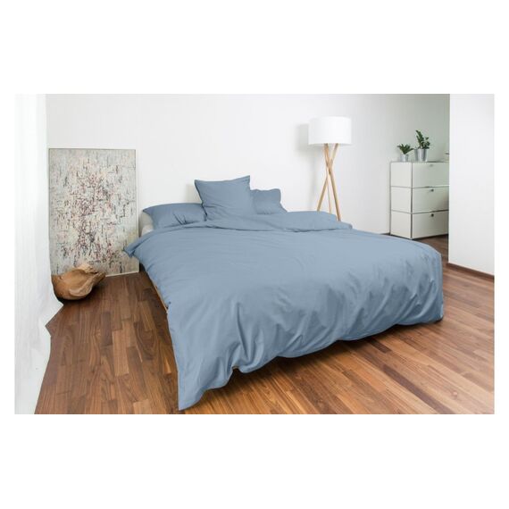 Nobilium Duvetbezug Lino, blau 200x210 cm, Baumwolle/Leinen
