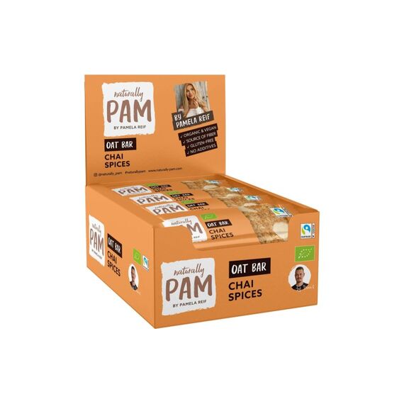 Naturally Pam Bio Oat Bar - Chai Spices 12 x 40 g