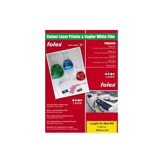 Folex Longlife Pro Matt WO Folie A4 Inhalt: 100 Blatt, 0.140 mm, Polyesterfolie