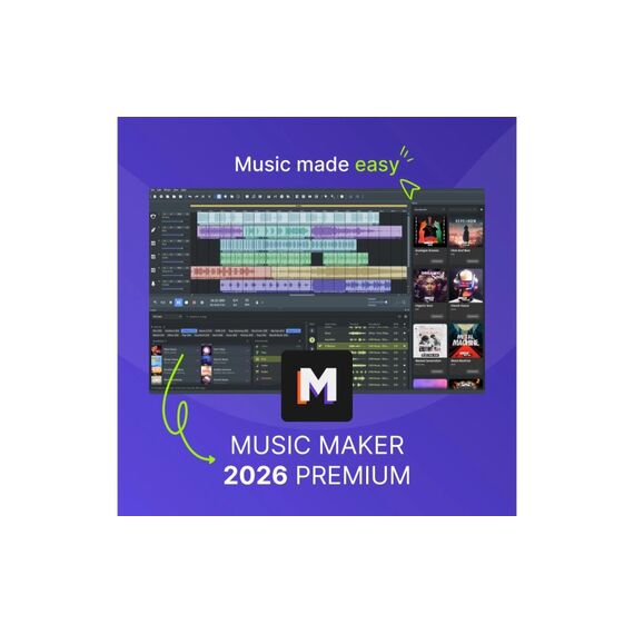 Magix Music Maker Premium Edition 2026 ESD, Vollversion, DE,EN,ES,FR