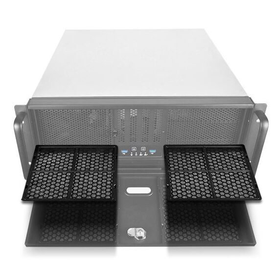 Silverstone RM400 Rack Schwarz, Grau, 13 image