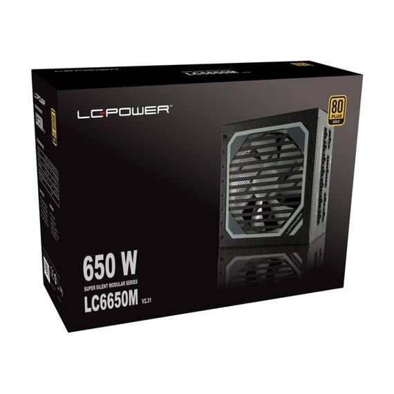 LC-Power LC6650M V2.31 Netzteil 650 W 24-pin ATX ATX Schwarz, 5 image
