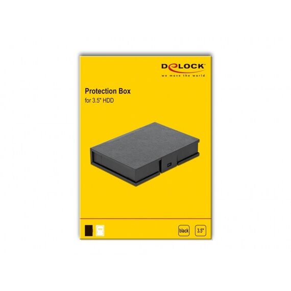 DeLOCK Schutzbox für 3.5″ HDD schwarz, 2 image