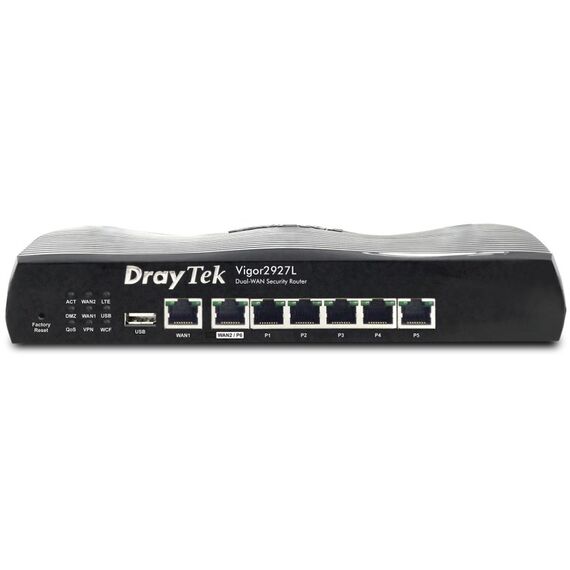 DrayTek Vigor 2927L WLAN-Router Gigabit Ethernet 4G Schwarz