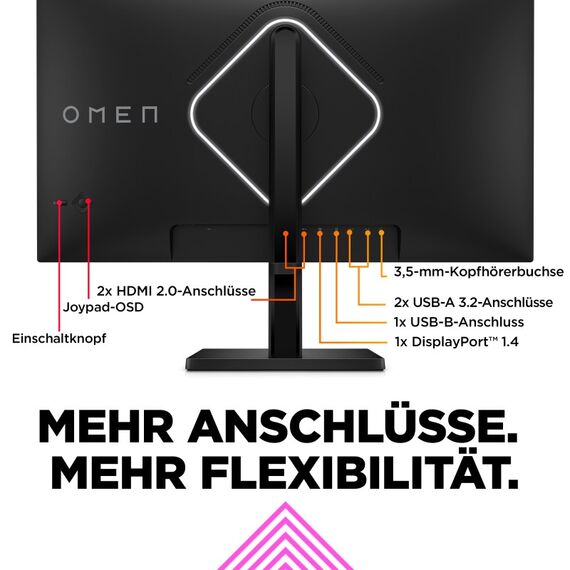 OMEN by HP 27 Zoll QHD 240 Hz Gaming-Monitor – OMEN 27qs, 3 image
