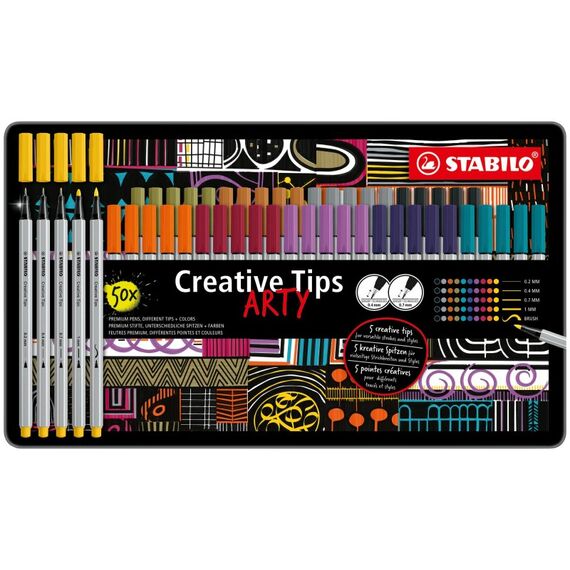 Stabilo Creative Tips ARTY 50er Etui Creative Tips ARTY 50er