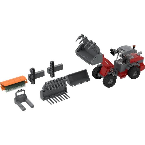 BRIXIES Plus Weidemann 3060 Greifschaufel ca. 465 bricks