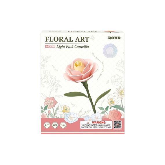 ROKR Light Pink Camellia Robotime Bausatz