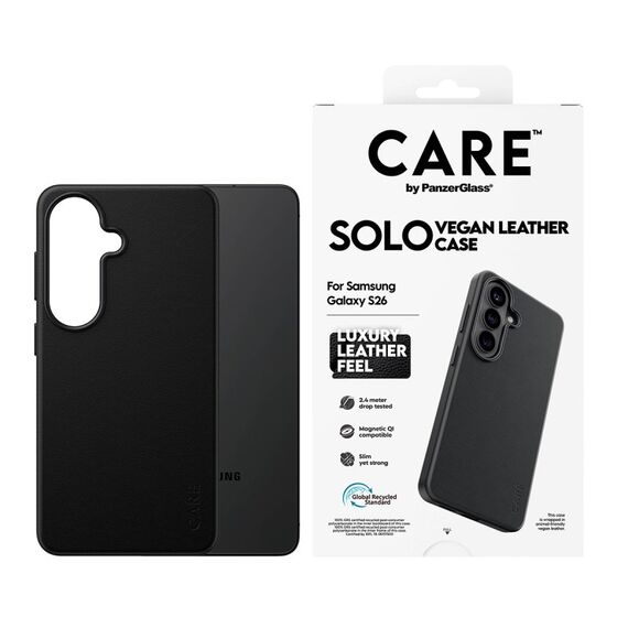 PanzerGlass CARE™ by ® Solo Case Schwarz m. Qi Samsung Galaxy S26, 2 image