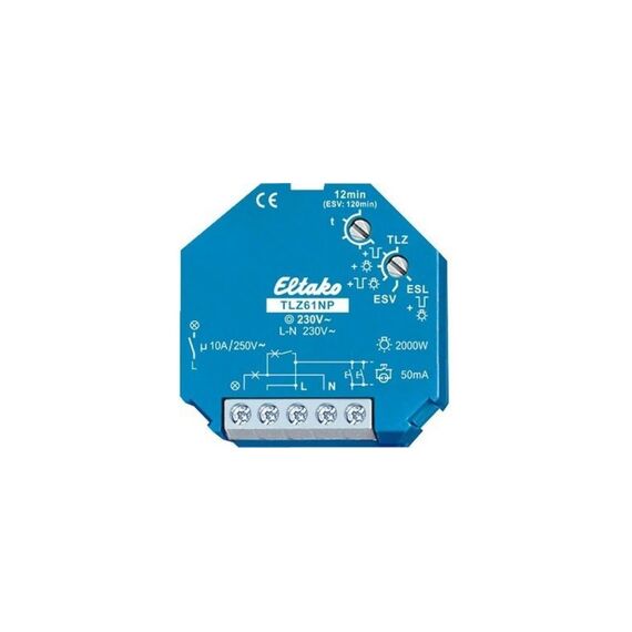 Eltako EB-Treppenlichtautomat Eltako TLZ61NP 230V 1S 10A/250V 112min