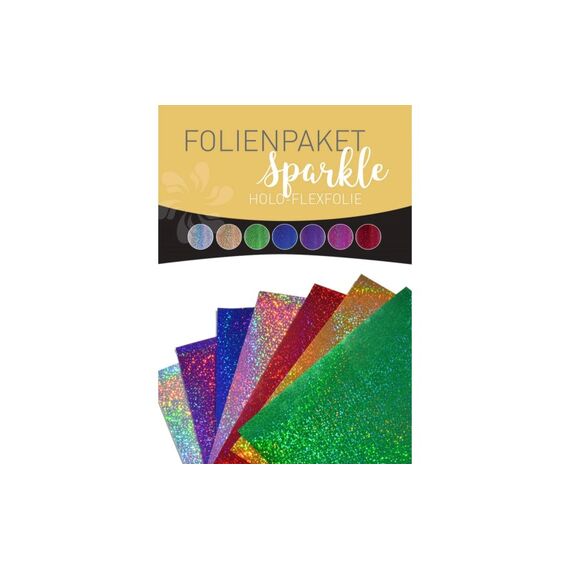 Heisstransferfolie Flex Sparkle 7 Blatt à 30 x 25 cm