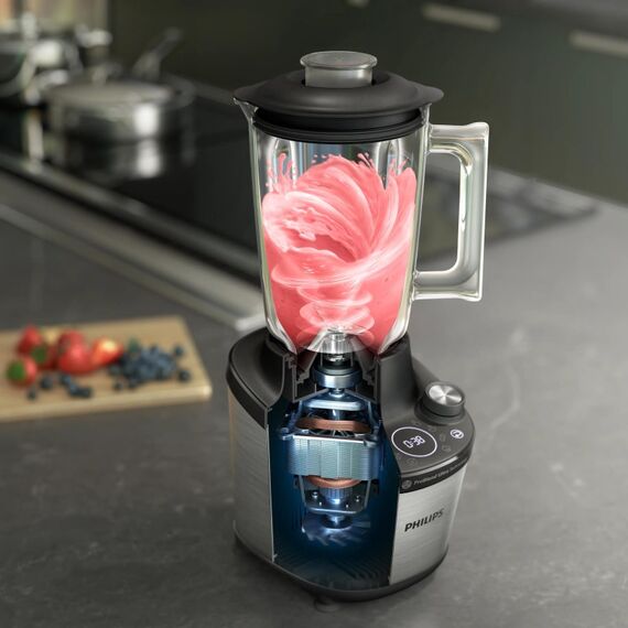 Philips 7000 series HR3760/12 Mixer 2 l Tischplatten-Mixer 1500 W Schwarz, Edelstahl, 13 image