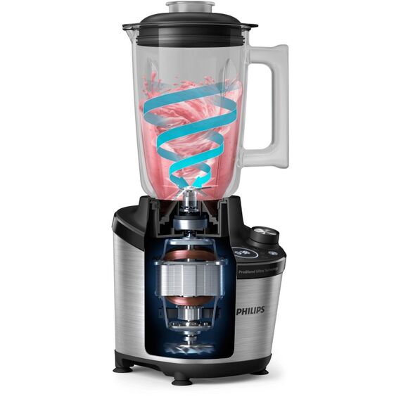 Philips 7000 series HR3760/12 Mixer 2 l Tischplatten-Mixer 1500 W Schwarz, Edelstahl, 9 image