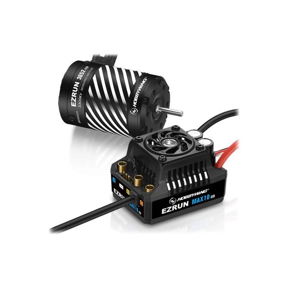 Hobbywing Ezrun MAX10 G2 80A Combo mit 3652SD-3300kV 3,175 Welle
