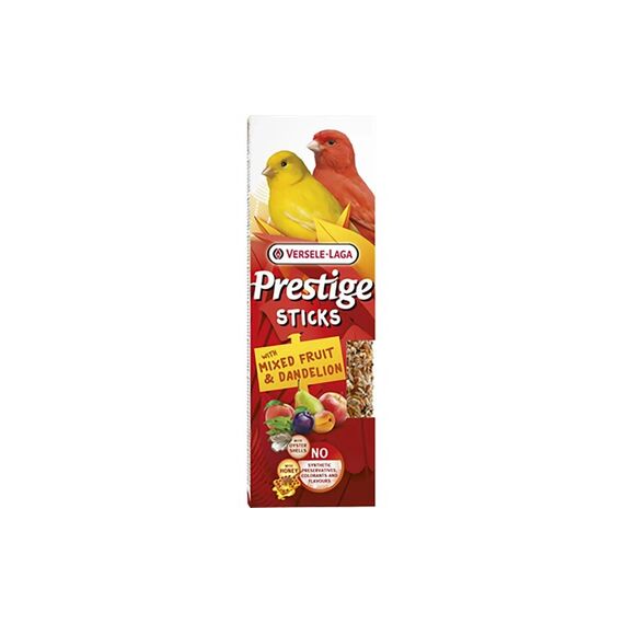 Versele-Laga Prestige Sticks Früchte, 60g für Kanarienvögel, 2 Stück à 30g