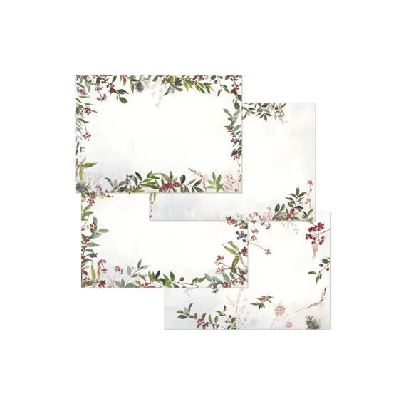 Trendform Papiertischset WINTER BERRIES 4 Sujets à 12 Blatt