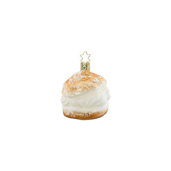 Inge‘s Christmas Decor 10072U020 Christbaumschmuck Spezifisches Weihnachtsornament Glas Braun, Weiß