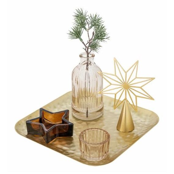 Bloomingville 82061762 Serviertablett Klassisches Serviertablett Quadratisch Gold, 2 image