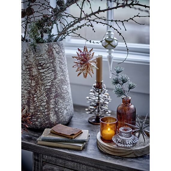 Bloomingville 82061763 Christbaumschmuck Weihnachtsschmuck-Set Glas Braun, 4 image