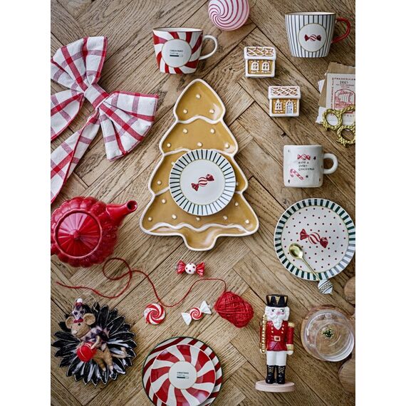 Bloomingville 82068551 Christbaumschmuck Bogen Baumwolle, Polyethersulfon (PES), Viskose Rot, Weiß 1 Stück(e), 4 image