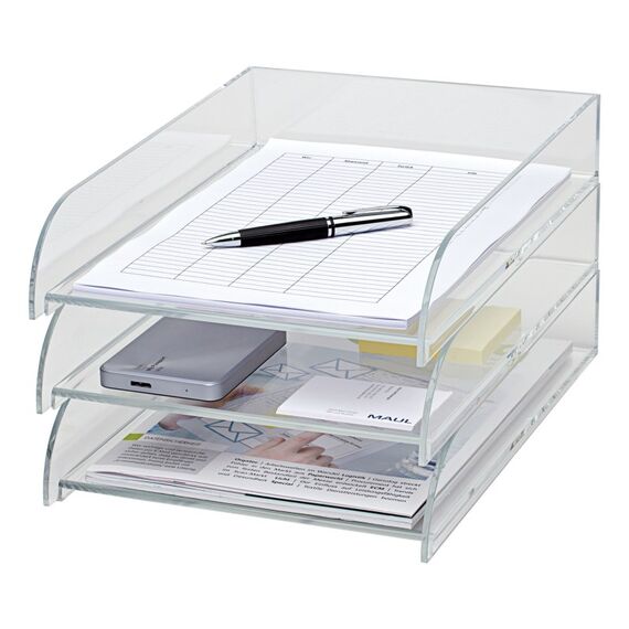 MAUL 1950105 Schreibtischablage Acryl Transparent