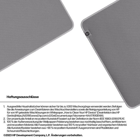 HP 200 Desinfizierbare Schreibtischunterlage, 4 image