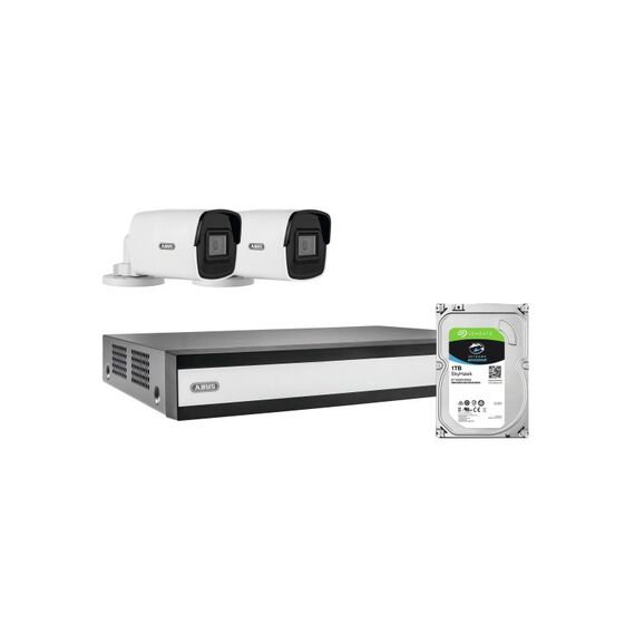 ABUS Komplett-Set mit 2 PoE Mini Tube-Kameras + Rekorder, 3 image
