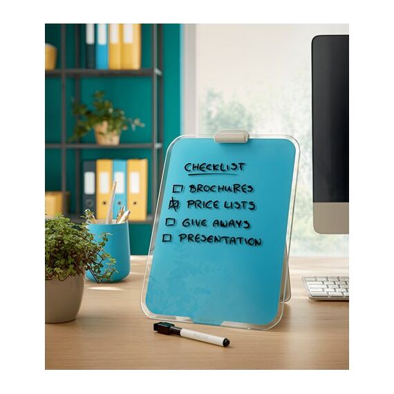 Leitz 39470061 Whiteboard 216 x 297 mm Glas, Farbe: Blau, 2 image