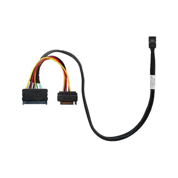 Highpoint U.2 NVME SFF-8643 - SFF-8639 0.5m Kabel, mit SATA 15Pin Stromanschluss