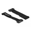 DeLOCK Klett-Kabelbinder mit Schlaufe L 190 x B 25 mm schwarz 5 Stück