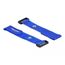 DeLOCK Klett-Kabelbinder mit Schlaufe und Befestigungsöse L 190 x B 25 mm blau 5 Stück