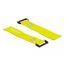 DeLOCK Klett-Kabelbinder mit Schlaufe und Befestigungsöse L 280 x B 38 mm gelb 3 Stück