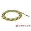 DeLOCK Geflechtschlauch dehnbar 2 m x 6 mm schwarz-gelb