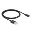 DeLOCK USB Daten- und Ladekabel für iPhone, iPad, iPod schwarz 1 m