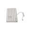 LMP 20367 Tastatur USB Schweiz Silber, Weiß