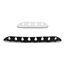 DeLOCK Kabelhalter trapezförmig selbstklebend Kombi Set 10 Stück schwarz / weiß