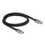 DeLOCK Ultra High Speed HDMI Kabel 48 Gbps 8K 60 Hz grau 1 m zertifiziert, Farbe: Grau, Länge: 1 m