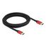 DeLOCK Ultra High Speed HDMI Kabel 48 Gbps 8K 60 Hz rot 3 m zertifiziert